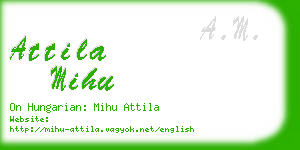 attila mihu business card